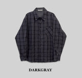 Linen Check Texture Shirt