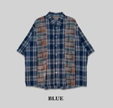 Patchwork Half Shirt