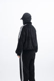 Stua Velour Velvet Set-Up Zip-Up