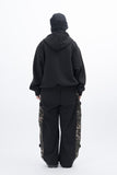 Huile Incision Hooded Zip-Up