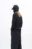 Meiji semi-crop long-sleeved T-shirt