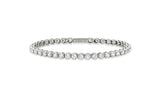 Essence Silver (W) Crown Tennis Bracelet 3mm