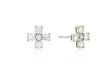Essence Silver (W) Moissanite Band Earrings