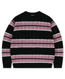MESH STRIPE KNIT