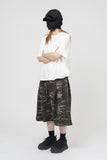Er camo Pintuck Bermuda Pants