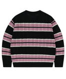 MESH STRIPE KNIT
