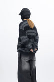 Kera Hairy Stripe Knit