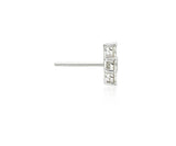 Essence Silver (W) Moissanite Band Earrings