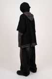 Diela Layered Hood Long Sleeve T-Shirt