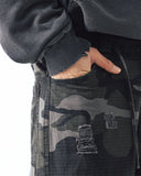 Camo Ripstop Damage Carpenter Wide Pants