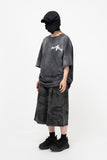 Pintuck Camo Wide Bermuda Pants