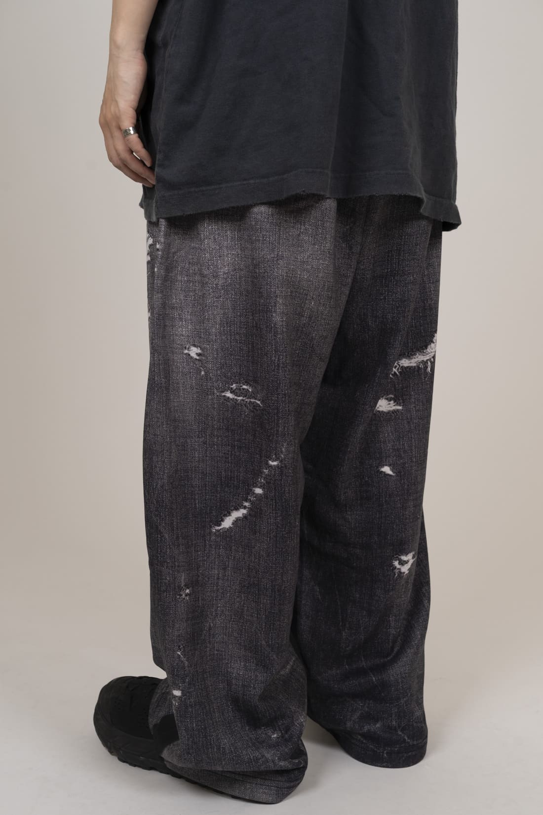 【oan】Fake Denim Printing Pants oan (オアン) - フェイクデニムプリンティングパンツ / Fake