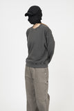 Vintage Washing Crop Sweatshirt