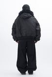 Tenny Fur Hooded Crop Jacket