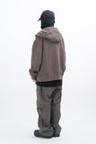 Ard Two Way Pigment Hooded Zip-Up