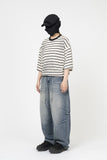 Snap Catbrush Wide Banding Denim