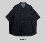 Western Linen Half Shirt