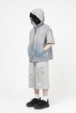 Artless Hooded Denim Vest