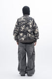 Ricot Shirring Camo MA-1 Jumper