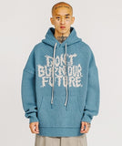 SALE★ Oversized (19)Slogan Wool Knit Hoodie