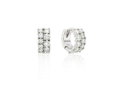 Essence Silver (W) Moissanite Double One Touch Earrings