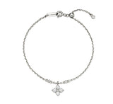 Essence Silver (W) Moissanite Flower Bracelet