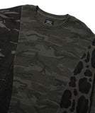 Camouflage Leopard Mixed Sweatshirt