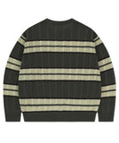 MESH STRIPE KNIT
