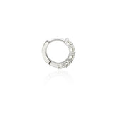 Essence Silver (W) Moissanite Double One Touch Earrings