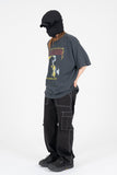 Crack Vintage Washing Short Sleeve T-Shirt
