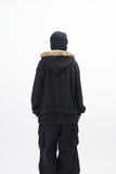 Rebe Raccoon Hooded Zip-Up
