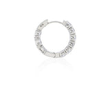 Essence Silver Tennis One Touch Earrings