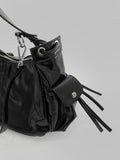 Chichen pocket leather shoulder bag