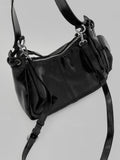 Chichen pocket leather shoulder bag