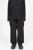 Basic Cotton Two Tuck Wide Pants