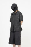 Sedici side shirring bermuda pants
