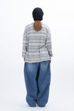 Lable Incision Line Wide Denim