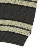 MESH STRIPE KNIT