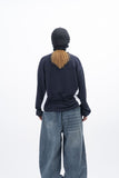 Block Sporty V-Neck Sweatshirt