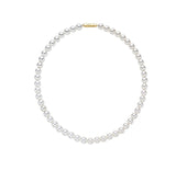 H edition Silver(Y) White Pearl Bead Necklace 8mm