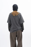 Lou Pigment Camo Layered Long Sleeve T-Shirt