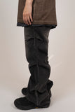 Flit flare black denim