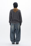 Onic pintuck balloon wide denim