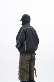 Vichy High-neck Racing Blouson Jacket