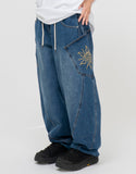Solari Pocket Wide Balloon Banding Denim