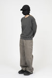 Vintage Washing Crop Sweatshirt