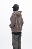 Ard Two Way Pigment Hooded Zip-Up