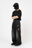 Harville Curve Cut Pocket Denim