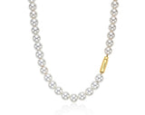 H edition Silver(Y) White Pearl Bead Necklace 8mm