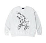 SILVER KEY-RING LOGO CREWNECK